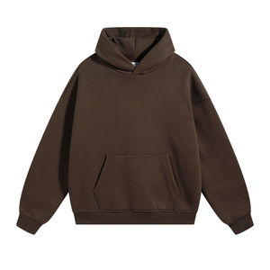 Sweat-shirt à capuche surdimensionné pour homme, 430 g/m², poids lourd, personnalisable pour logo imprimé en relief, couleur unie, 100 % coton - Product Image 3
