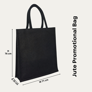 Sac de courses en jute sur mesure avec tissu teint personnalisé pour promotion commerciale, usage mode et acheteurs en gros à prix abordable - Product Image 2