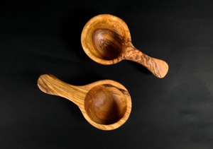Cuillère de cuisine en bois multifonctionnelle, grande, en bois massif, écologique, cuillère à eau miroir, faite à la main, naturelle, louche de service pour le curry et la cuisine - Product Image 2
