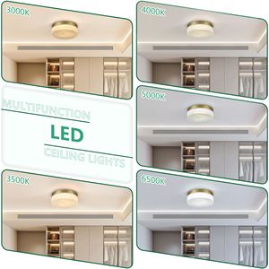 Plafoniera LED a Incasso 24W Rotonda 12 Pollici a Basso Profilo per Camera da Letto, Soggiorno, Sala da Pranzo - Product Image 4
