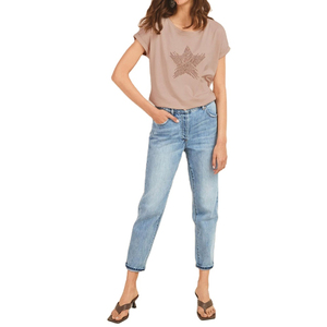 Camisetas Casuales de Algodón Suave de Primera Calidad de 190 g/m² para Mujer, Transpirables, de Manga Corta, con Estampado en el Cuello, para Verano, para Correr y Hacer Ejercicio - Product Image 1