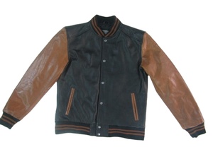 <b>Men's</b> <b>Leather</b> Varsity <b>Jacket</b> with Patches Comfortable High-Quality Cowhide <b>Leather</b> <b>Jacket</b> Emboss Custom logo <b>Man</b> Winter <b>Jacket</b> - Product Image 5