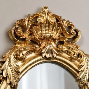 Antique <b>Gold</b> Oval Wall <b>Mirror</b> Ornate Baroque Frame Decorative Vintage <b>Mirror</b> for Bedroom Living Room Home Decor - Product Image 4