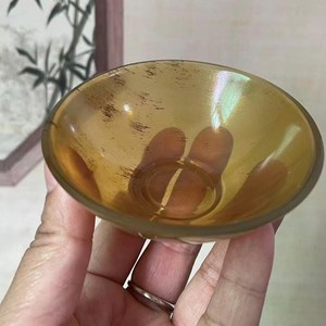 Bol en corne écologique fait main, décoration rustique pour la maison - Product Image 1