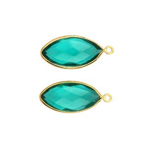 จี้925สีเงินแท้แบบมีฝาสีเงินสเตอร์ลิงสำหรับผู้หญิงจี้แฟชั่นสีเขียวเป็นประกาย - Product Image 5