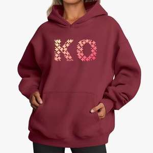 Sudadera con Capucha Personalizada de Invierno, Diseño ODM, Impresión Digital, Talla Grande, Unisex, para Hombre, Roja y Verde, Lisa, Lavada al Ácido - Product Image 5