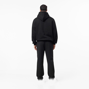 Conjunto Deportivo Negro para Hombre, Estilo Casual, Holgado, Ligero, Transpirable, de Poliéster/Algodón, para Otoño - Product Image 3