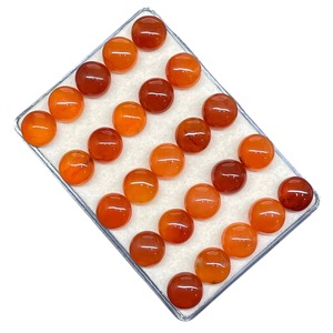Cabochon rond en cornaline naturelle 11 mm, pierre orange, pierres précieuses en vrac, prix de gros, lot en vrac pour la fabrication de bijoux - Product Image 6