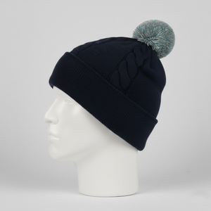 Gorro de Punto Cálido de Acrílico, Personalizable con Logotipo, Gorro de Invierno Unisex Transpirable, Diseño Jacquard Personalizado OEM - Product Image 5