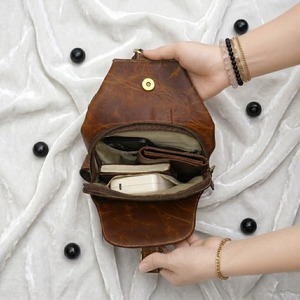 Sac bandoulière en cuir souple, idéal pour étudiants, professionnels et activités quotidiennes en extérieur – Vente en gros - Product Image 3