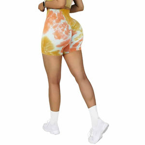 กางเกงขาสั้นออกกำลังกายผู้หญิงขายดี คุณภาพสูง ดีไซน์ไร้ตะเข็บ กระชับสัดส่วน - Product Image 4