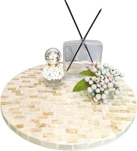 Plateau rotatif double niveau ILAHI MOP, non pliable, pour rangement d'épices, léger, étanche, style vintage, pour la pâtisserie - Product Image 1