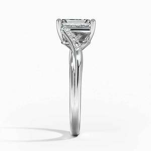 BOJ <b>Ring</b> 039 <b>Emerald</b> Cut 925 <b>Silver</b> Chamise Diamond Halo Diamond <b>Ring</b> 2ct D Color VVS1 Moissanite GRA Certified Low Price <b>Ring</b> - Product Image 3