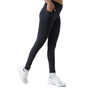 Best Quality <b>Women</b> High Waist <b>Leggings</b> Lightweight <b>Black</b> Colour Stretch Polyester Gym Yoga <b>Leggings</b> Fitness Wear For <b>Women</b> - Product Image 2