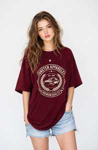 เสื้อยืดผู้หญิงฤดูร้อน สีกรมท่า ผ้าฝ้ายนุ่ม สวมใส่สบาย แขนสั้น ระบายอากาศได้ดี คุณภาพสูง ปรับแต่งได้ แฟชั่นทันสมัย คอกลม - Product Image 1