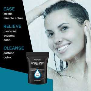 Poudre de bain d'Epsom 100% pure et biologique, sel de la mer Morte luxueux, riche en minéraux, Aromasong Int. Modèle 242 Origine américaine - Product Image 3