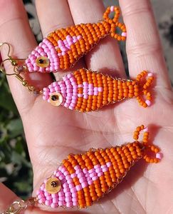Premium Handmade Fish Beaded <b>Bag</b> Charm Colorful Marine Keychain Fashion Accessory for Women Girls and Kids - Product Image 5
