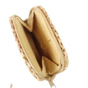 Handmade Woven Straw Coin Purse: Water Hyacinth <b>Wallet</b> - Product Image 2