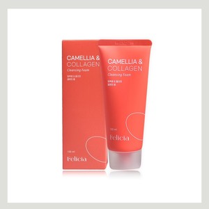 โฟมล้างหน้าเกาหลี K-Beauty Felicia Cleansing Foam Collagen ผลิตในเกาหลี 100 มล. ผลิตภัณฑ์ดูแลผิวหน้าสำหรับทุกเพศ - Product Image 2