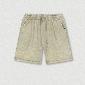 Pantalones Cortos de Algodón con Lavado Ácido para Hombre, Estilo Urbano, Precio de Fábrica, Venta al Por Mayor Personalizada - Product Image 5