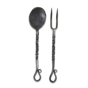 Service de couverts médiévaux vintage en métal pour hôtels, restaurants, services de traiteur et fêtes traditionnelles - Product Image 4