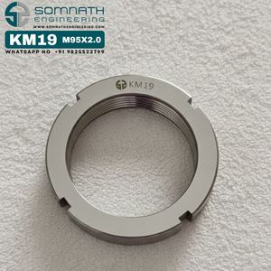 DIN 981 KM19 <b>Lock</b> Nut Heavy Industry Use CLASS 4 Self-Locking Fully <b>Threaded</b> Right Hand Bearing <b>Lock</b> Nut 93mm Hole Diameter Nut - Product Image 4