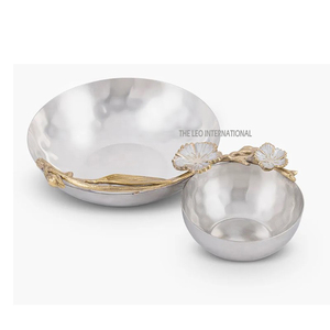 Bol à dattes en métal de luxe islamique pour le Ramadan, décoration de table, plat de service arabe pour fruits secs, centre de table pour la maison - Product Image 6