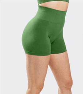 Shorts de sport sans couture taille haute pour femme, personnalisés par le fabricant, 75 % polyamide 25 % élasthanne, collection 2026 - Product Image 2