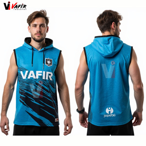 Tenue de football 7v7 sublimée imprimée, avec casque rembourré, gants respirants, antibactériens, anti-UV, séchage rapide, sans manches - Product Image 3