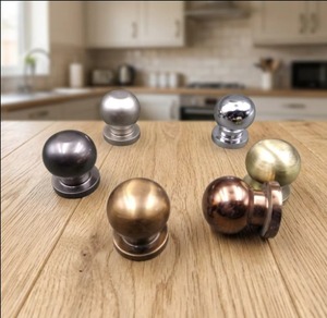 Custom Stainless Steel Ball <b>Knobs</b> <b>for</b> Bedroom <b>Dresser</b> Cabinets Drawers School Use Modern Design Eco-Friendly Easy Installation - Product Image 3