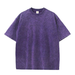 Camiseta Oversize para Hombre con Efecto Desgastado por el Sol, de Alta Calidad, Algodón, Cuello Redondo, Estilo Casual Urbano, Suave y Cómoda - Product Image 5