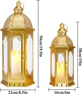 Farol Colgante de Metal Grande, Superventas, para Decoración del Hogar, Navidad, Bodas y Salones de Banquetes, Precio al por Mayor - Product Image 6