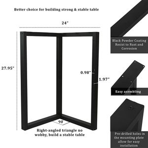 Manufacturer Cast Iron Steel Table Base <b>Frames</b> for Industrial Restaurant Office Coffee Dining Furniture Legs Metal Table Bases - Product Image 6