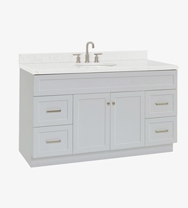 Meuble de salle de bain sur mesure Felix 60 pouces, meuble sous-vasque simple, 4 options de finition, fabricant OEM Vietnamien - Product Image 2