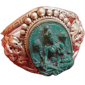 Brazalete de Metal Blanco de Estilo Religioso Budista Tibetano con Circonita para Regalo - Product Image 2