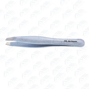 Meilleure pince à sourcils en acier inoxydable à pointe inclinée avec logo personnalisé Équipements de beauté à pointe inclinée Instruments de soins de beauté - Product Image 2