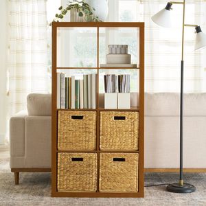 Organizzatore portaoggetti a 8 cubi con finitura Acorn - Product Image 2