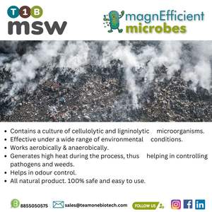 Culture microbienne durable de digestion des déchets pour les déchets solides municipaux - Product Image 4