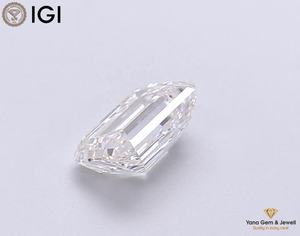 Diamante Cultivado en Laboratorio CVD de 1.00 Quilates, Corte Esmeralda, Certificado IGI, Color F, Claridad VVS1, para Anillo de Compromiso Eterno - Product Image 3