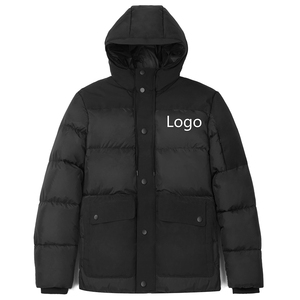 Wholesale Custom Logo Men's Winter Puffer Jacket Hooded Heavy Warm Down <b>Coat</b> Windproof Quilted Bubble Jacket Outdoor Parka <b>Coat</b> - Product Image 1