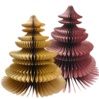 Sapins de Noël en papier de 24 pouces de haute qualité, écologiques, décorations festives d'intérieur, faible MOQ, vente en gros
