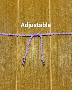 Bracelet en macramé violet fait main avec améthyste, réglable, style bohème, avec breloque clochette, bijoux pour femmes - Product Image 2