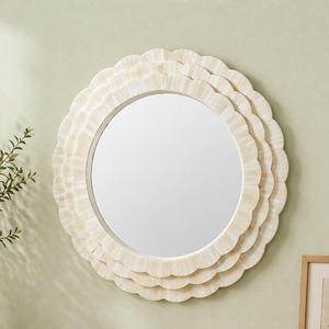 Luxury Handmade Bone Inlay Wall Mirror With <b>Frame</b> Decorative for Customize Shape and Size From India Scallop <b>Frame</b> Decorative - Product Image 6