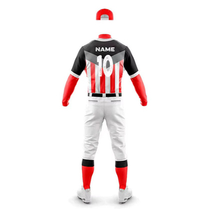 Uniforme de baseball à manches courtes, logo personnalisé imprimé, haute qualité, 100% polyester, prix de gros bon marché pour la vente en ligne - Product Image 3