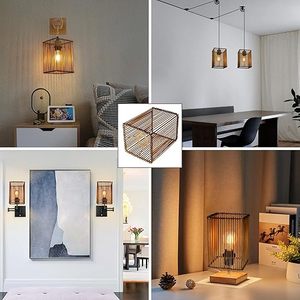 Bamboo Rattan Lampshade Wholesale Hanging Pendant Light Shade for Interior Decoration <b>Lighting</b> Made by KingCraftViet - Product Image 3