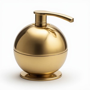 Luxury Designer Brass Soap Dispenser Built For Sophisticated <b>Bathroom</b> <b>Decor</b> Offering Elegant Style And Durable Construction - Product Image 1