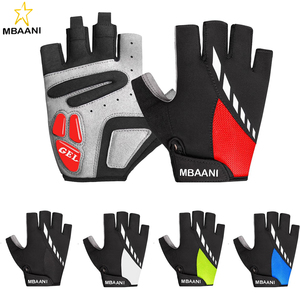 Guantes de Ciclismo, Guantes de Bicicleta con Almohadilla de Gel para Hombre, Antideslizantes y Amortiguadores, Ligeros y de Diseño, Medios Dedos para Bicicleta de Carretera - Product Image 1