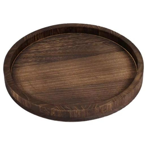 Plateau de service avec rebord extra profond, surface à grain lisse, plateau de présentation alimentaire pour café, thé, petit-déjeuner, maison, café, hôtel - Product Image 3