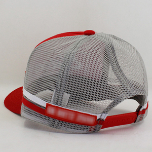 Casquette de baseball trucker sport à 6 panneaux en velours côtelé bicolore personnalisée avec logo sur mesure pour la vente en gros - Product Image 3