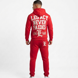Conjunto Deportivo de Poliéster 100% para Hombre, Sudadera con Cremallera y Pantalones Deportivos de Invierno, Conjuntos Deportivos de Poliéster de Alta Calidad para Hombre - Product Image 4